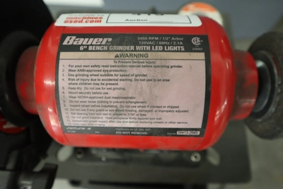 Used BAUER 6" GRINDER Pedestal Type Grinders (Double End) Minnesota US | Machinesused.com #1377521