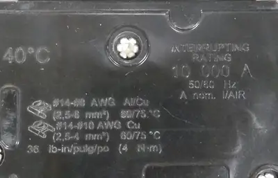 SQUARE D 10KA 15A Single Phase Loc4D40