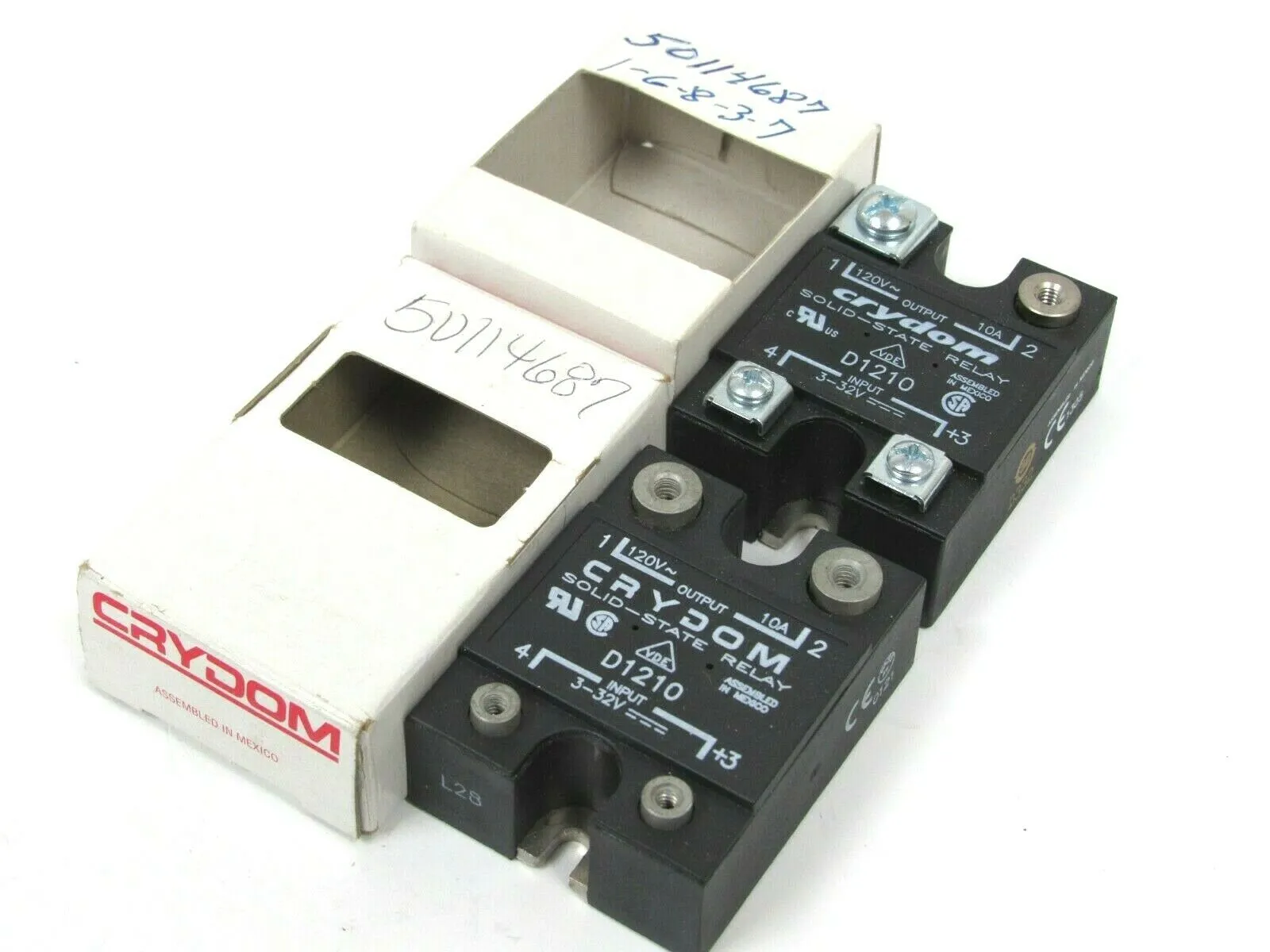 LOT OF 2 CRYDOM D1210 SOLID STATE RELAYS