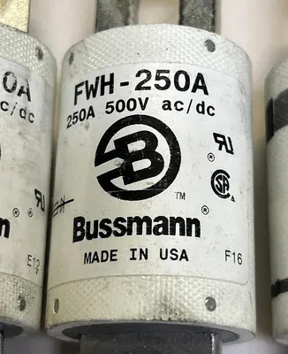 Used BUSSMANN FWH-250A Miscellaneous Equipment (Electrical & Power) | Surplus Asset Holdings #1200064