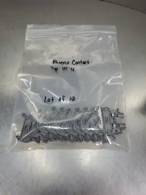 Phoenix Contact Type UT 4 Terminal Block, 600V, 30A, Lot of 10. 4A-43.1