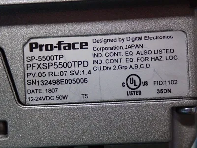 Used PROFACE SP5500TP Electrical Panels | HGR 24 #742064