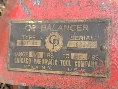 USED CHICAGO PNEUMATIC TOOL CO. 407AA