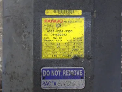 Used FANUC 20S Servo Motors Ohio US | HGR 24 #861450