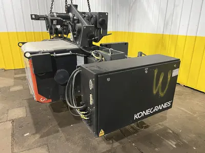 17.5 TON (2014) KONE-CRANES MODEL #CXT60410160P75GGN0S SINGLE GIRDER OVERHEAD CRANE HOIST & TROLLEY: STOCK #18634