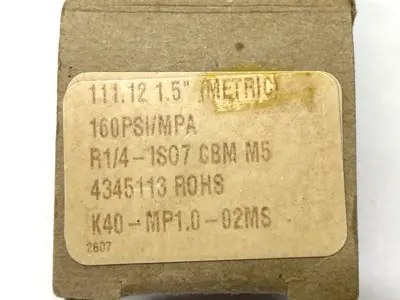 New | in-Stock SMC Pressure Gauge 1/4" NPT 160PSI Air Gages Michigan US | Maverick Industrial Sales #1398437