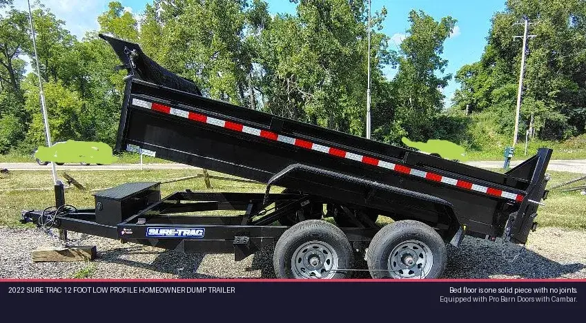 Used 2022 SURE TRAC 12 FOOT LOW PROFILE HOMEOWNER DUMP TRAILER Dump Trailers Michigan US | Proxy Equipment #1378403