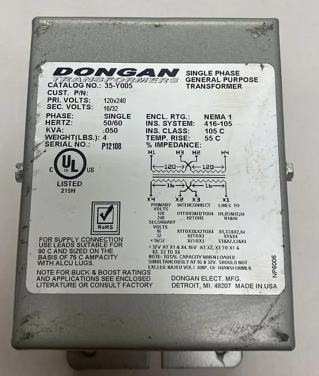 New | in-Stock DONGAN 35-Y005 Miscellaneous Equipment (Electrical & Power) | Surplus Asset Holdings #1189892