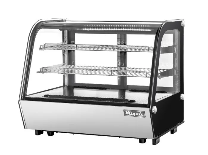 Migali 35” Wide Counter-Top Straight Glass Display Case Refrigerator