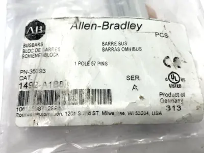NEW ALLEN BRADLEY SER. A FUSE HOLDER BUS BAR 1-POLE 57-PIN