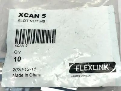 New | in-Stock FlexLink T-Slot Nut M5 PKG OF 10 Nuts & Screws Michigan US | Maverick Industrial Sales #1419257