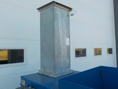 Industrial Down Draft Grate Table with Donaldson Torit Model 80 Cab Collection Unit, 230/490 Volts, ...
