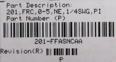 NEW PARKER 201-FFASNCAA MASS FLOW SENSOR 201FFASNCAA