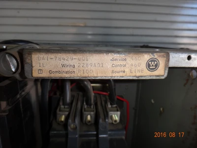 Westinghouse Type W size 3 Motor Control Center