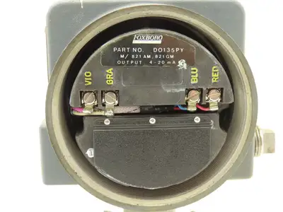 Foxboro 821GM-IS1NM2 Pressure Transmitter 1/2"NPT 12.5-65vdc 0-30PSI