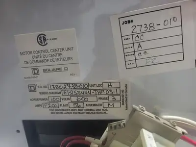 USED SQUARE D MODEL 6