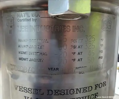 Used SCOTT TURBON 1XEV-1 Dispersers / Emulsifiers Illinois US | Aaron Equipment #85764
