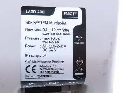 SKF Maintenance Products LAGD 400 Multipoint Lubrication Pump 110-240VAC/24VDC