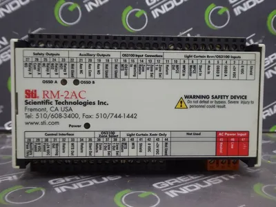 Sti 40344-0010 RM-2AC Safety Light Curtain Resource Module Used