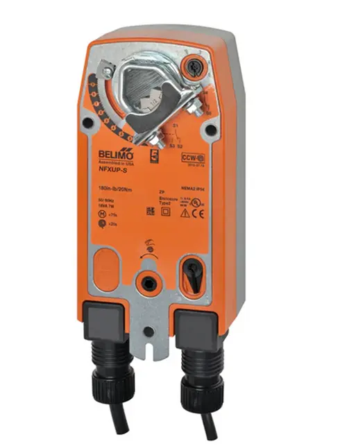 Belimo NFXUP-S Actuator, 90in-lb 10Nm, Spring Return, AC 24-240 V / DC 24-125 V [New]
