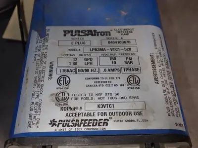 USED PULSATRON LPB3MAVTC1520