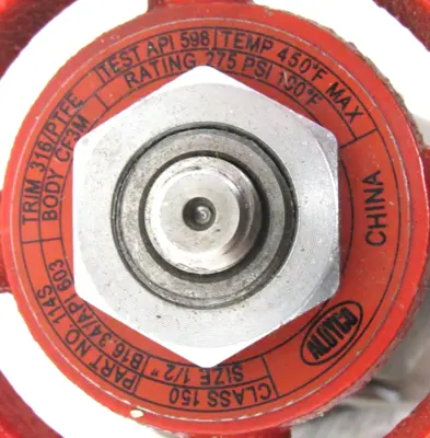NEW ALOYCO 114S GATE VALVE 1/2"