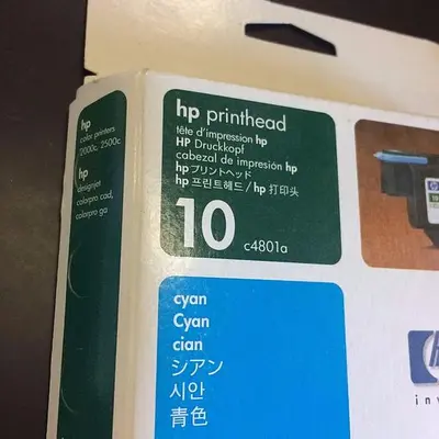 HP 10 INK COLOR CYAN LOT OF 4