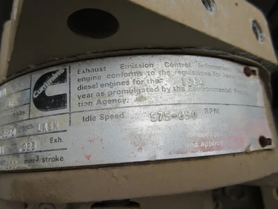 USED 1984 CUMMINS NTC-400