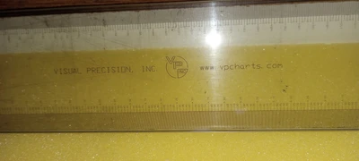 USED Visual Precision inc scale 0.2mm steps Std .010"