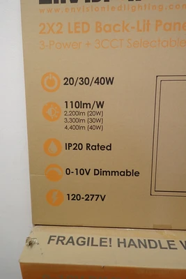 NEW ENVISIONLED LED-BPL-2X2-3M40-TRI