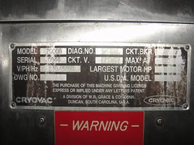 USED CRYOVAC 2000B