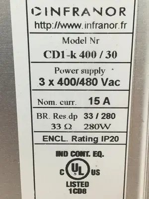 USED INFRANOR CD1-K U400 I30