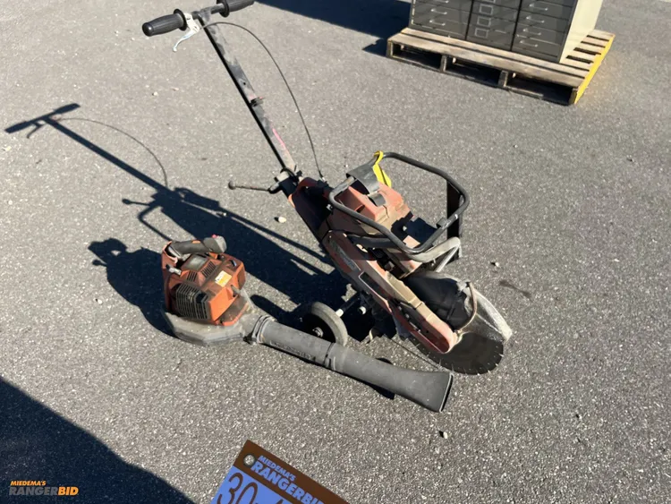 Used HUSQVARNA CONCRETE SAW AND BLOWER Concrete Cutters Michigan US | Miedema Asset Management Group #1186623
