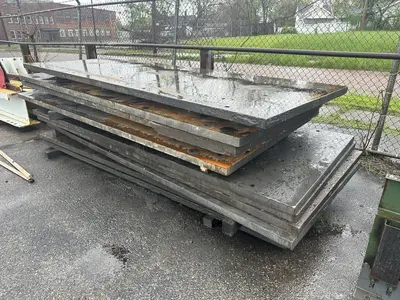 48" X 120" X 2" THICK STEEL FLOOR / BOLSTER PLATE: STOCK #22735