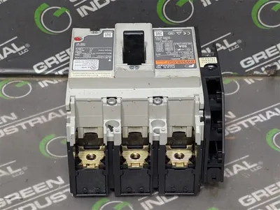 Fuji Electric BW50RAGU-3P050 Auto Breaker 50 Amps w/ Auxiliary Switch Used