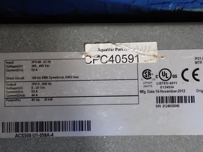 Used GOULDS ACS550U1059A4 AC Drive Control Module Ohio US | HGR 24 #747446