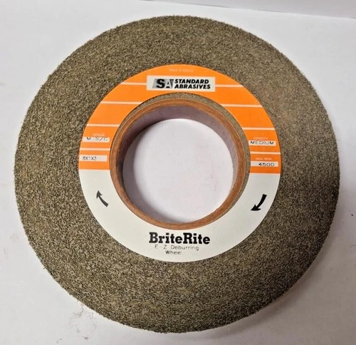 Standard Abrasives Brite Rite 853342 Convolute Deburring Wheel Medium 8 x 3 x 1