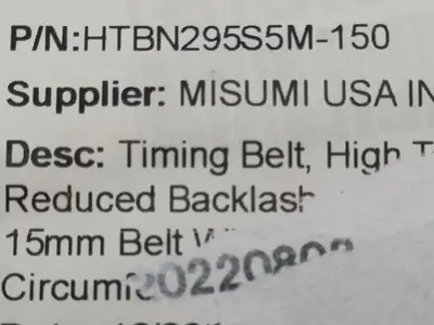 New | in-Stock MiSUMi HTBN295S5M-150, 150S5M295 Belts Michigan US | Maverick Industrial Sales #1496088