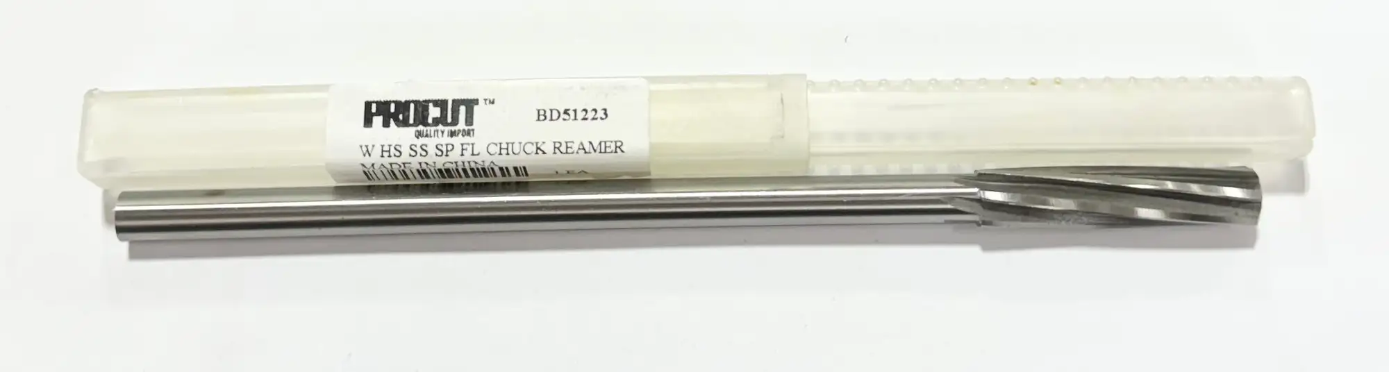 ProCut Letter W HSS Spiral Flute Chucking Reamer Straight Shank