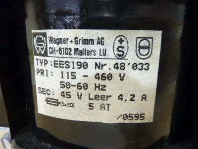 USED WAGNER GRIMM EES190