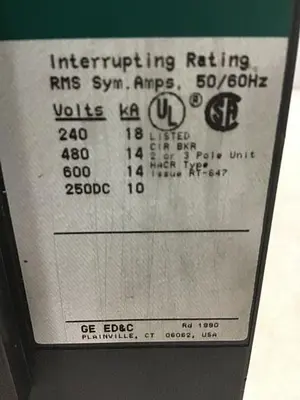 USED GE TED136100 / DISCONNECT