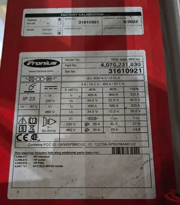 USED 2020 FANUC ArcMate 120iD + R-30iB PLUS + TPS 400i
