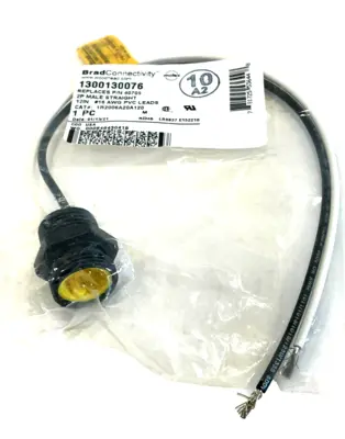 NEW MOLEX WOODHEAD 1R2006A20A120 2P MALE PVC LEADS LOT OF 15