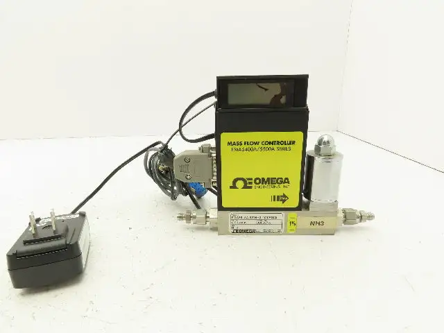 Omega FMA5518A-ST-NH3-40/0PSIG Mass Flow Meter Controller 0-5 L/min Gas NH3