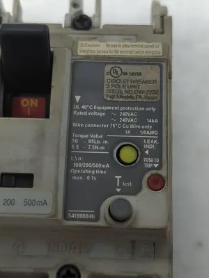 Used FUJI EW100EAGU-3P075 Circuit Breakers | Surplus Asset Holdings #1189199