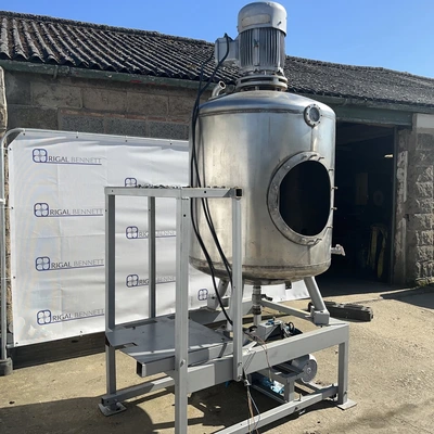 850L S/S Vertical Enclosed Shearhead Mixing Tank