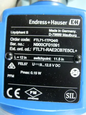 NEW Endress Hauser FTL71-1TPQ4/0