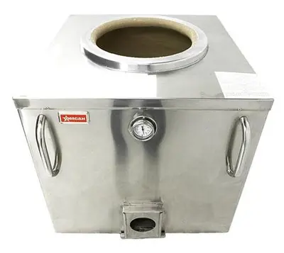24″ x 24″ Stainless Steel Charcoal Tandoor Clay Oven