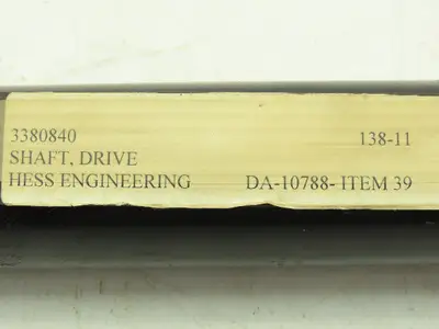 Hess Engineering Rotating U-Joint Drive Shaft 1.5" Bore 30.5" Length