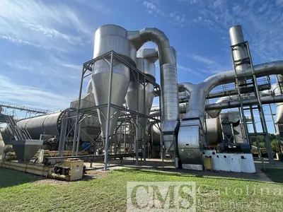 Used AEROGLIDE 13X60 STAINLESS STEEL DRUM DRYERS WITH BURNER - 2 AVAILABLE Drum Dryers North Carolina US | CAROLINA MACHINERY SALES #1439474